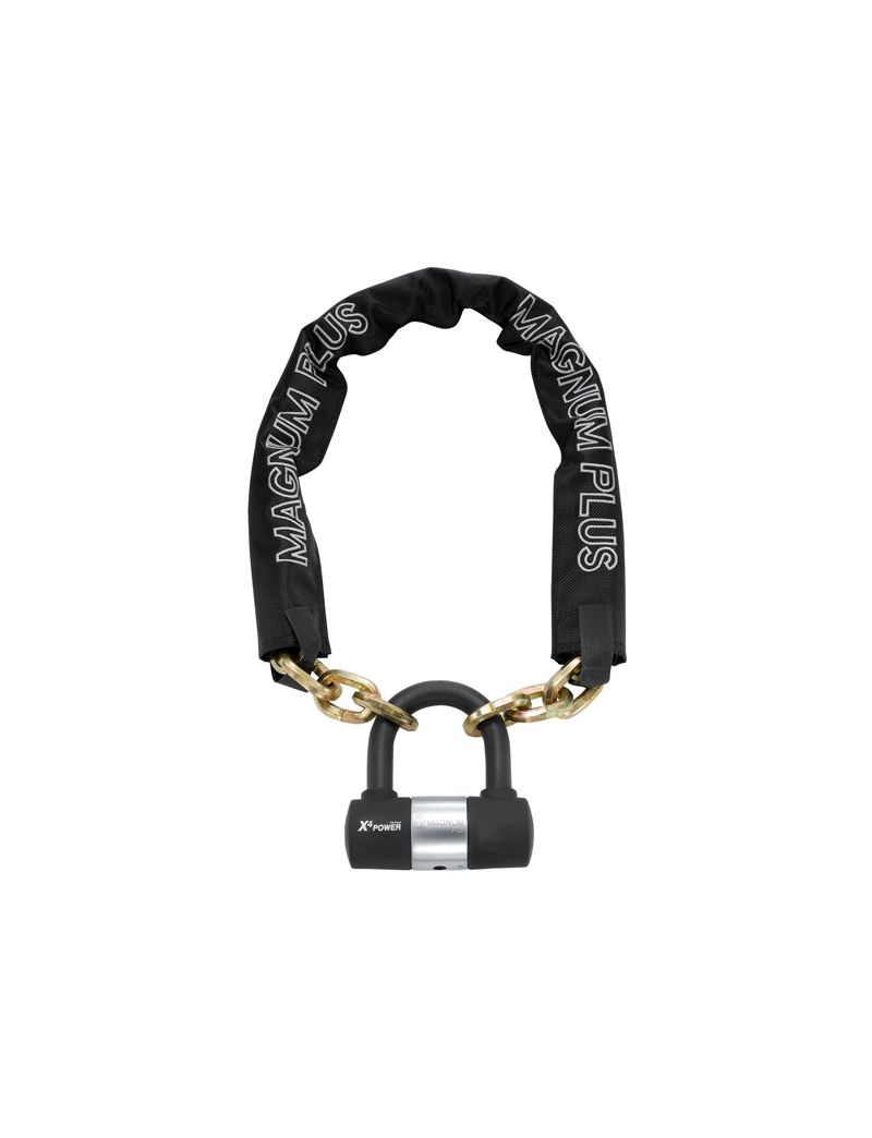 Zapięcie rowerowe MAGNUM 3040 ŁAŃCUCH - 8mm 85cm - 5 x Klucze z kodem + KŁÓDKA (NEW) 