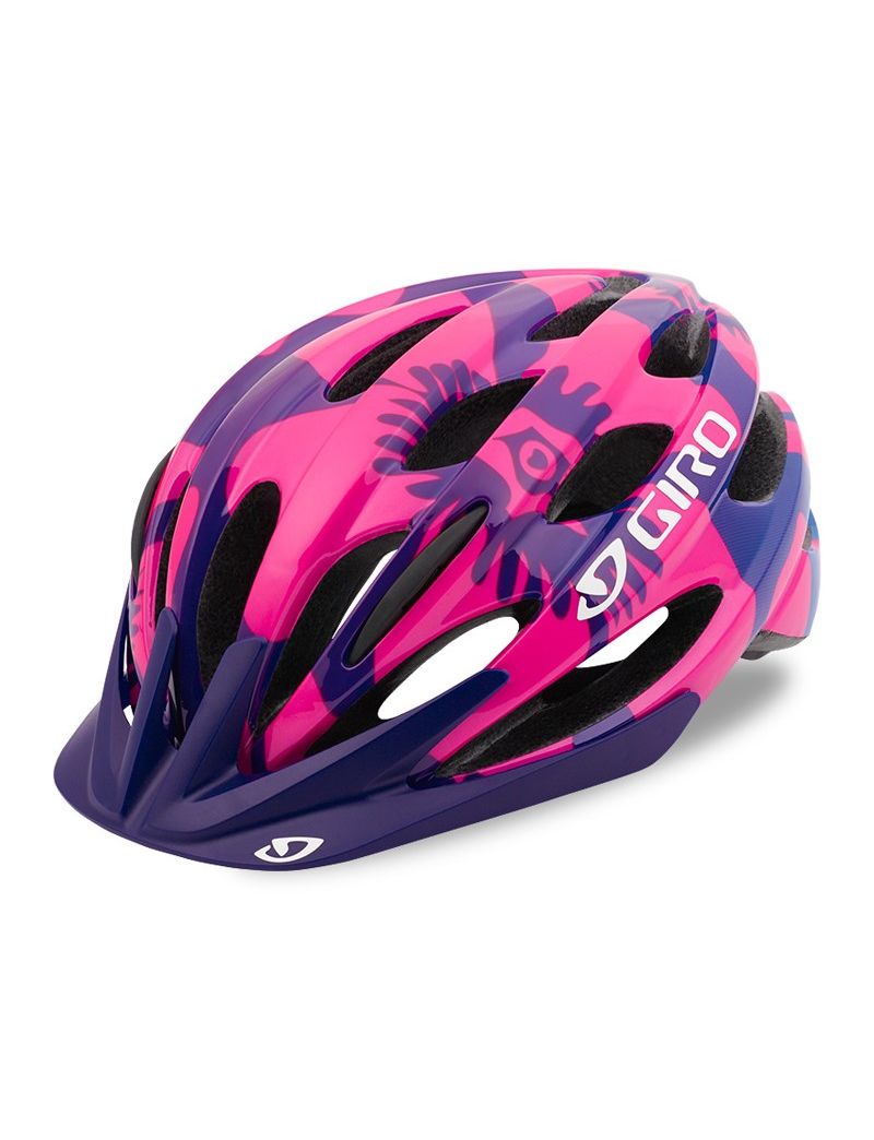 Kask dziecięcy juniorski GIRO RAZE berry blue flowers roz. Uniwersalny (50-57 cm) (NEW)