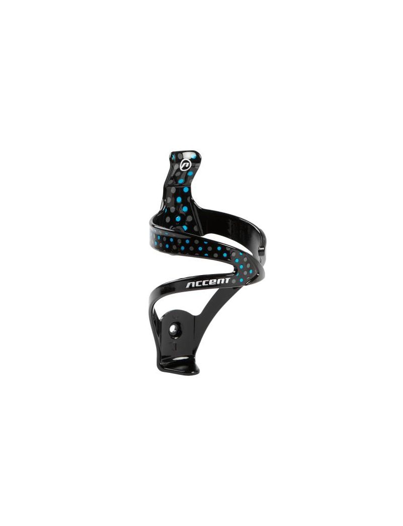 Accent Koszyk na bidon Dots czarny-szaro-niebieski, tworzywo