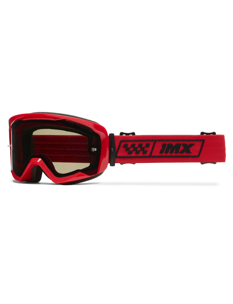 Gogle IMX Endurance Race Red Gloss/Red (szyba dark smoke + clear)