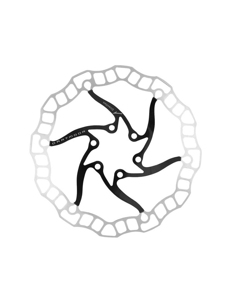Dartmoor Tarcza hamulcowa Nano 140 mm, ze śrubami, czarna 