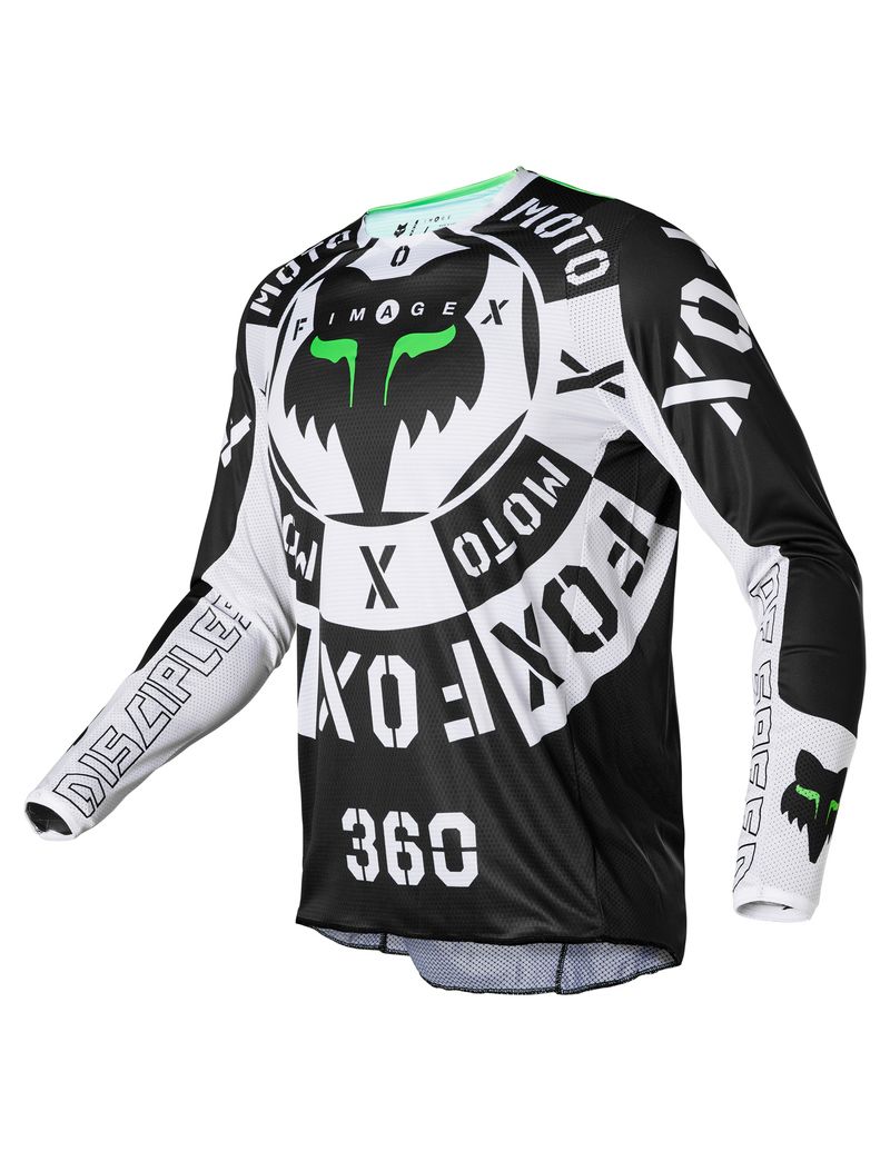 Jersey FOX 360 Nobyl black/white