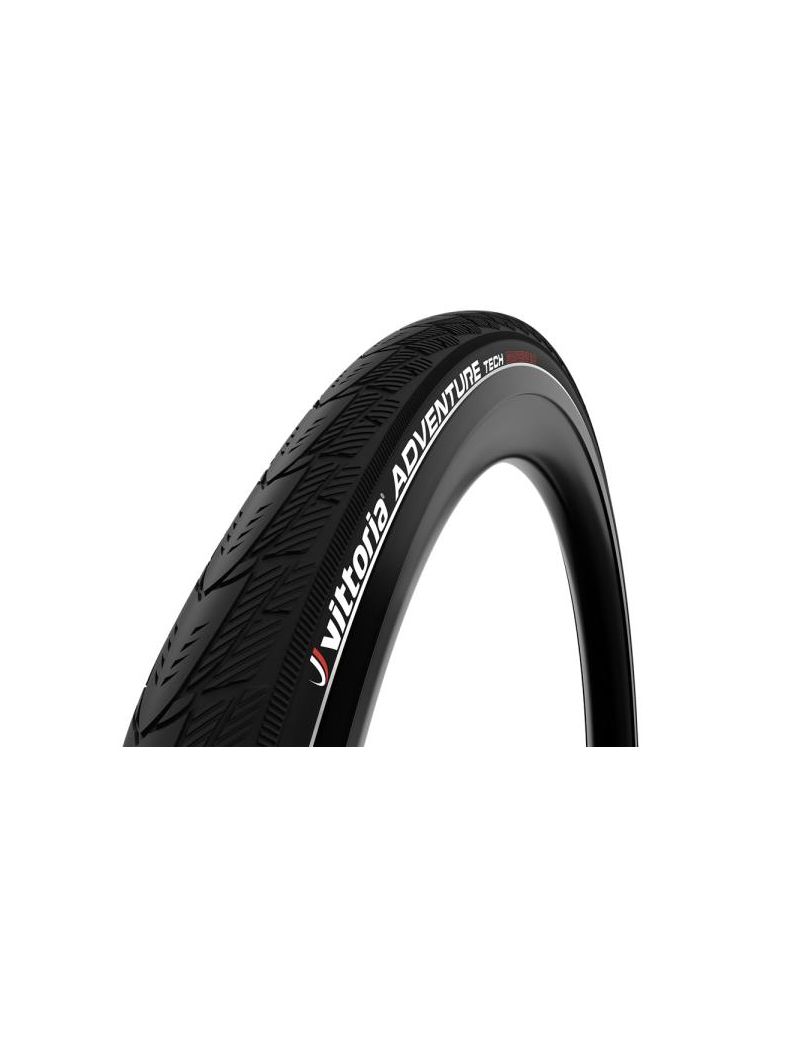 Vittoria Opona Adventure Tech G2.0 700x38C, czarna, drutowa, odblask 