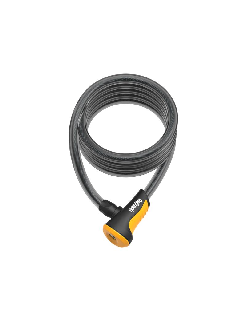 Zapięcie rowerowe ONGUARD NEON 8162OR Linka - 12mm 180cm - uchwyt + 2 x Klucze z kodem pomarańczowe 