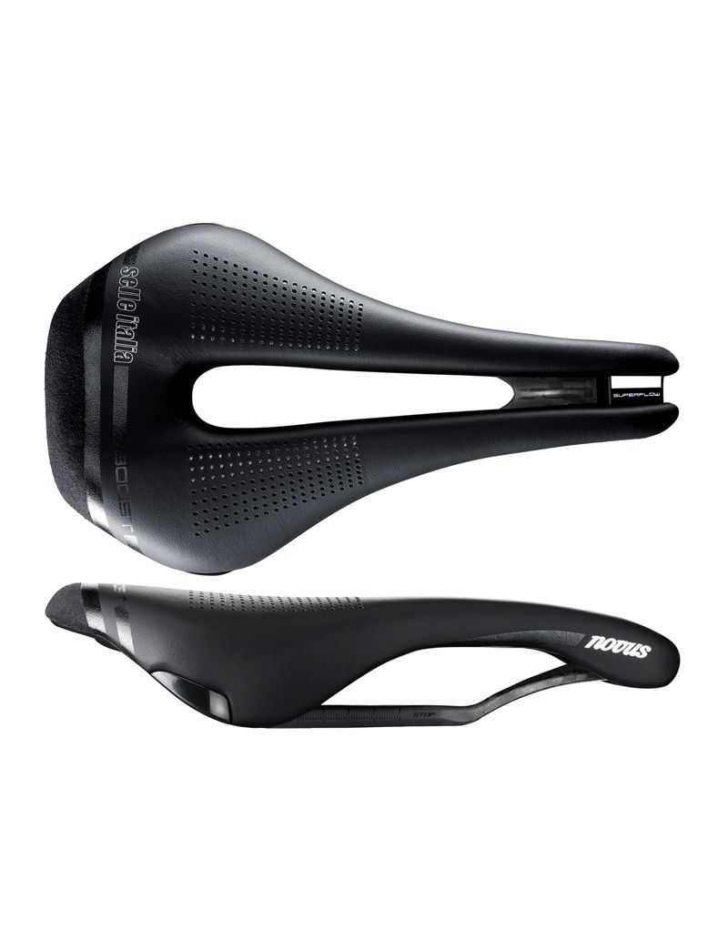 Siodło SELLE ITALIA NOVUS BOOST KIT CARBONIO SUPERFLOW L (id match - L3) carbon/keramic 7x9, fibra-tek, czarne (NEW)