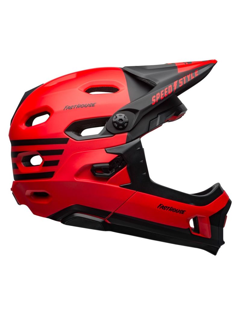Kask full face BELL SUPER DH MIPS SPHERICAL fasthouse matte gloss red black roz. M (55-59 cm) (NEW) 