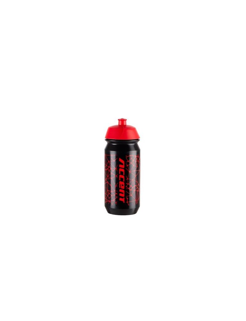 Bidon ACCENT Hero czarno-czerwony 500 ml