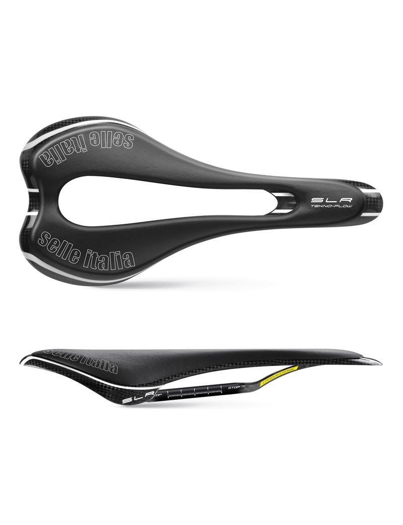 Siodło SELLE ITALIA SLR TEKNO FLOW S (id match - S3) carbon/keramic 7x9, carbon/fibra-tek, 110g carbon (NEW) 