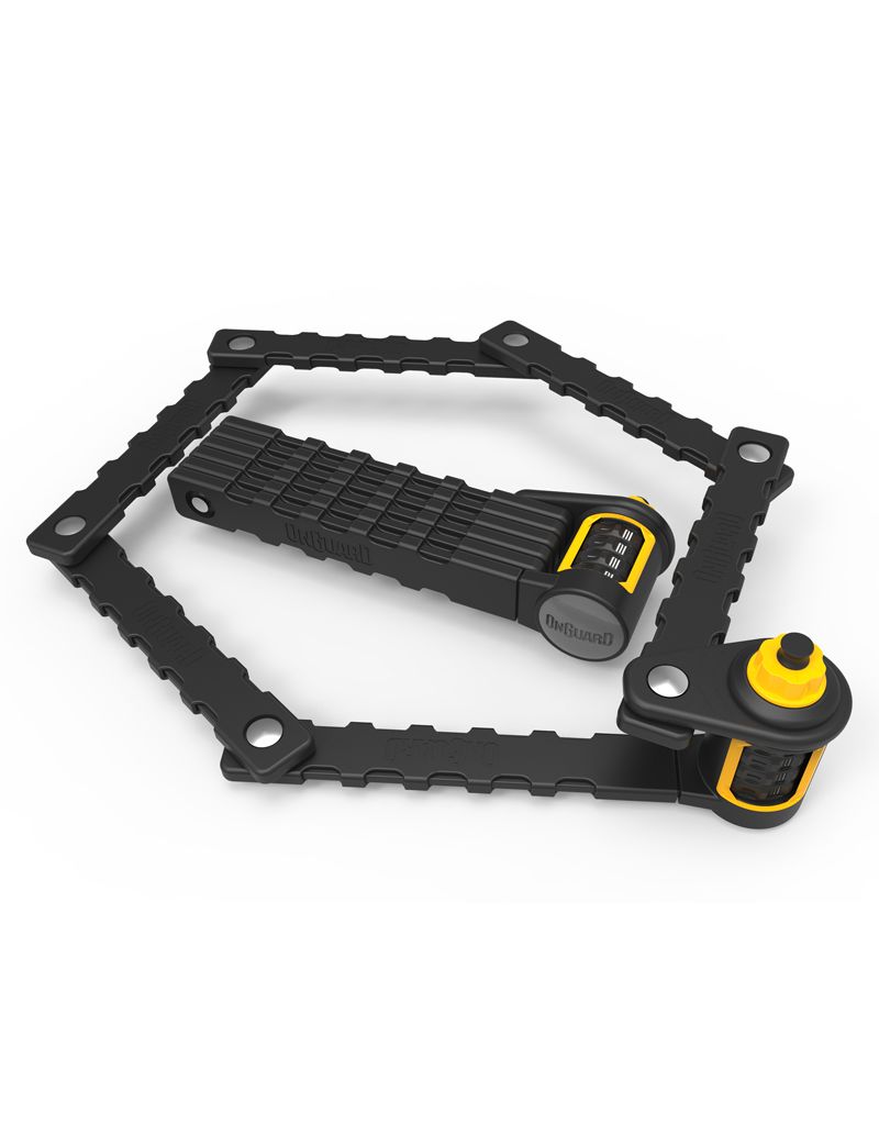 Zapięcie rowerowe ONGUARD Link Plate Lock K9 COMBO SKŁADANE 8116C  - 75cm - SZYFR (NEW) 