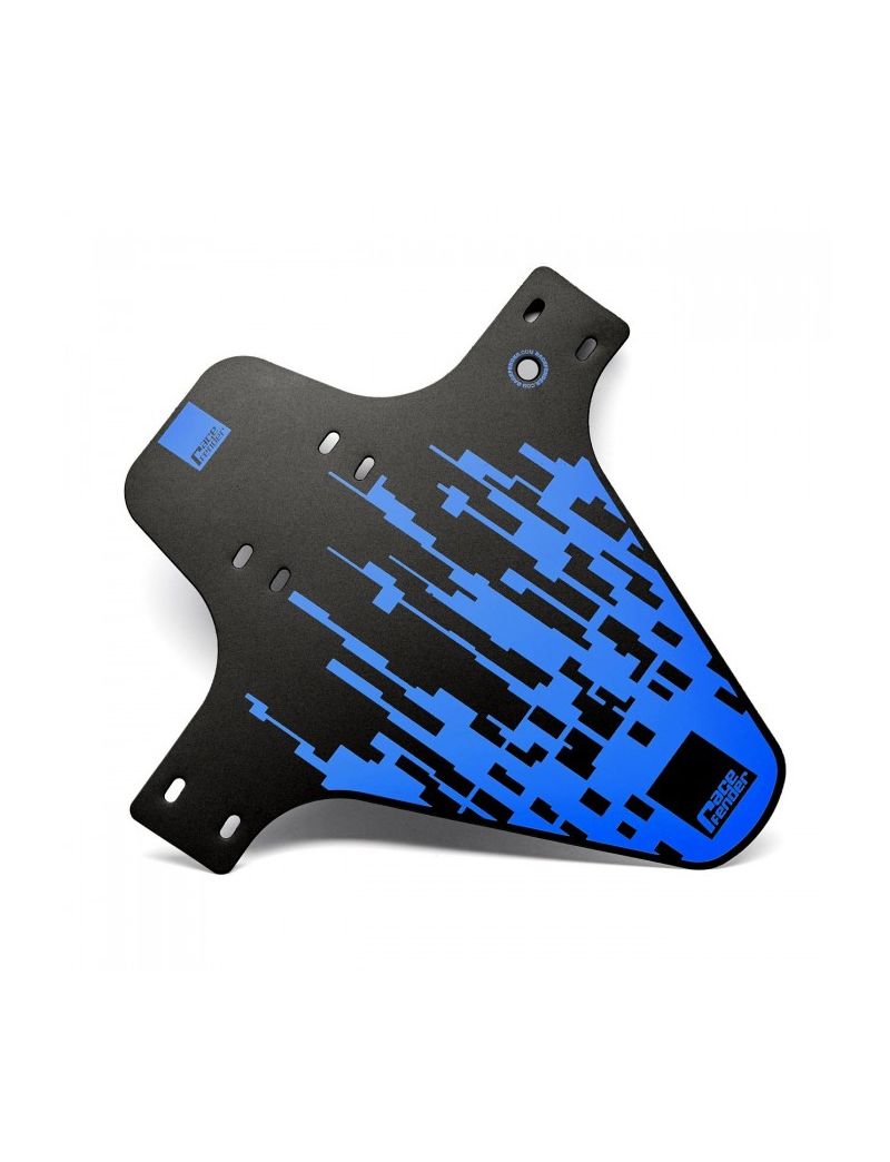 Błotnik przedni RACEFENDER Pixel niebieski + rzep