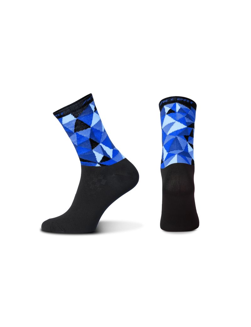 Skarpetki ACCENT Mosaic Long niebieskie