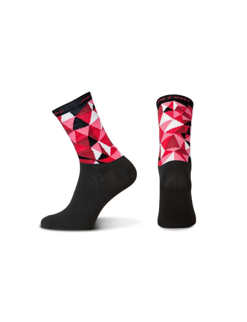 Skarpetki ACCENT Mosaic Long czerwone