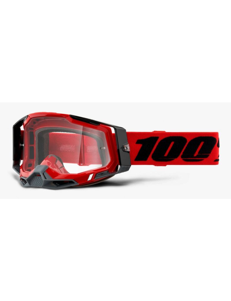 Gogle 100% Racecraft 2 red (szyba clear Anti-Fog)