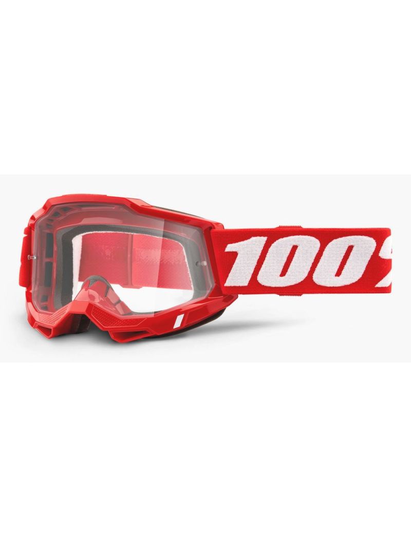 Gogle 100% Accuri 2 Red (szyba clear Anti-Fog)