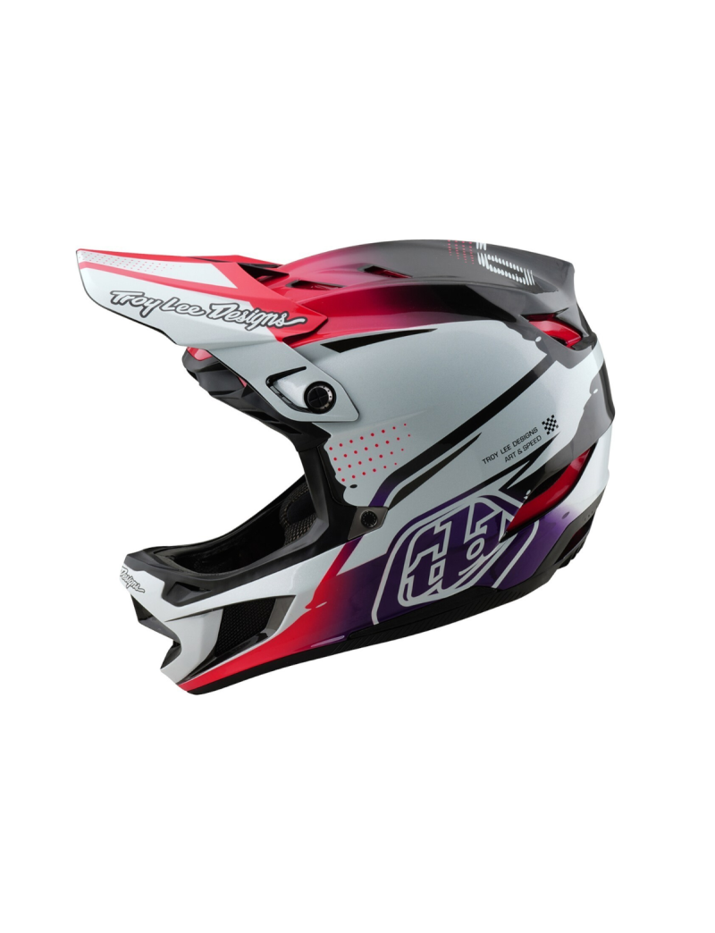Kask Troy Lee Designs D4 Mips Drip White