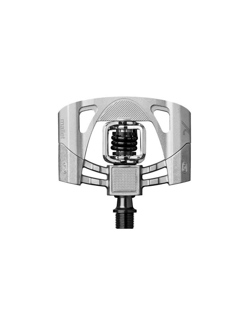 Pedały CRANK BROTHERS Mallet 2 Raw silver/black