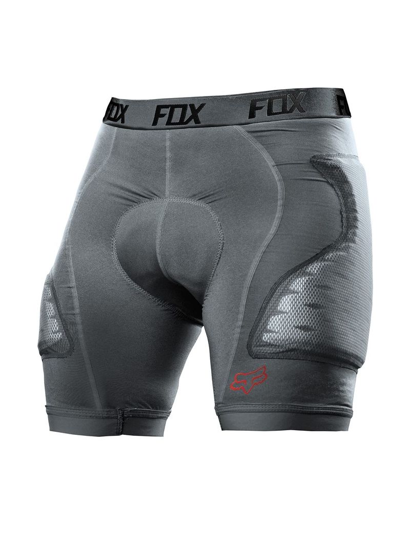 Spodenki z ochraniaczem FOX Titan Race characoal