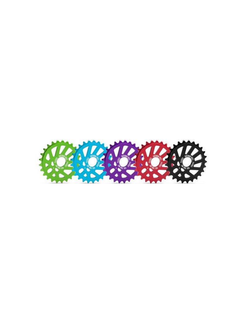 Zębatka BMX Peacock alu 6061, 28 zębów, czarna anodowana