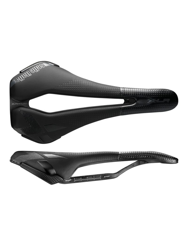 Siodło SELLE ITALIA X-LR KIT CARBONIO SUPERFLOW S (id match - S3) carbon/keramic 7x9, fibra-tek, 130g czarne (NEW) 