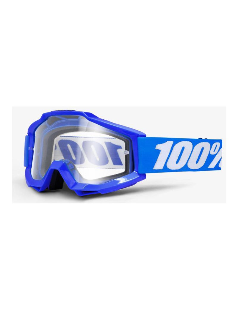 Gogle 100% ACCURI REFLEX BLUE (Szyba Przezroczysta Anti-Fog) 