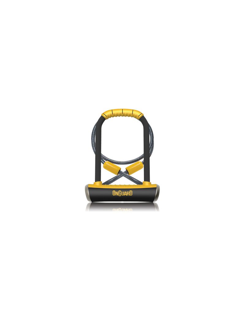Zapięcie rowerowe ONGUARD PitBull DT 8005 U-LOCK - 14mm 115mm 230mm - 5 x Klucze z kodem + linka 10mm 120cm 