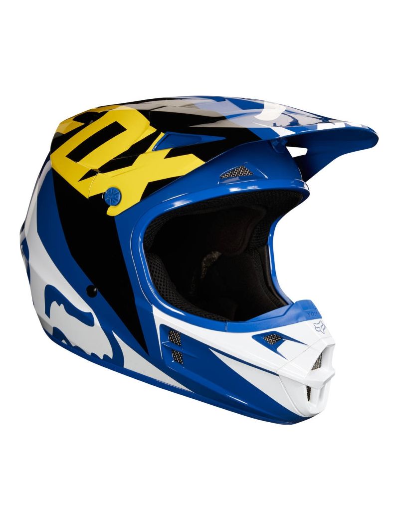 KASK FOX V1 RACE NIEBIESKI