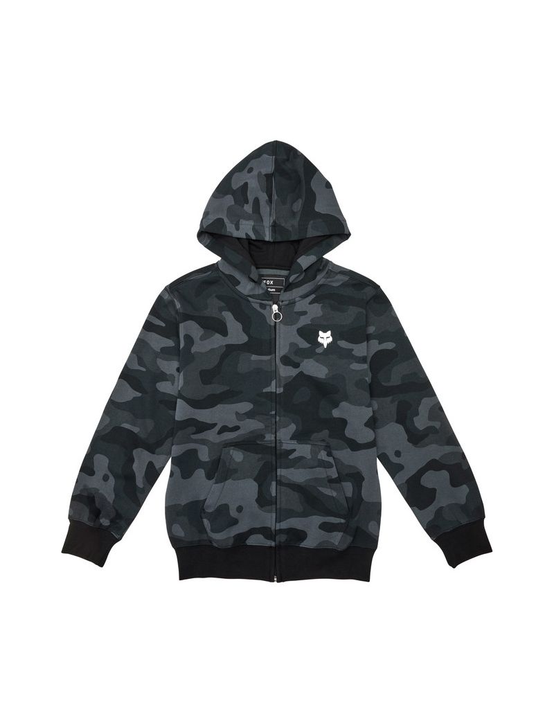 Fox Bluza Z Kapturem Na Zamek Junior  Head Black Camo Ys