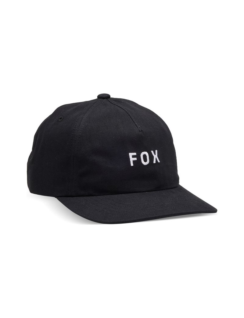 Fox Czapka Z Daszkiem Damska  W Wordmark Adjustable Black Os