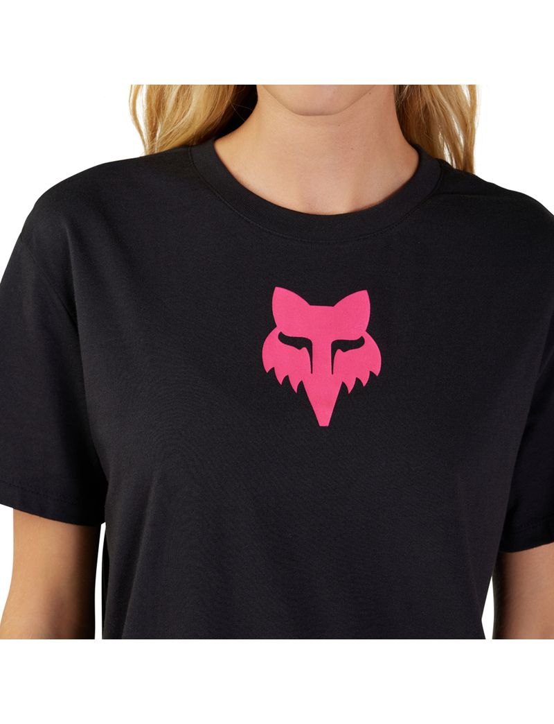 Fox T-shirt Damski  Head Black Pink Xs