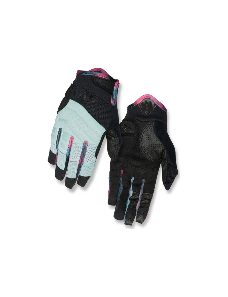 Rękawiczki damskie GIRO XENA długi palec mint tie-dye roz. L (obwód dłoni 190-204 mm / dł. dłoni 185-195 mm) (NEW) 