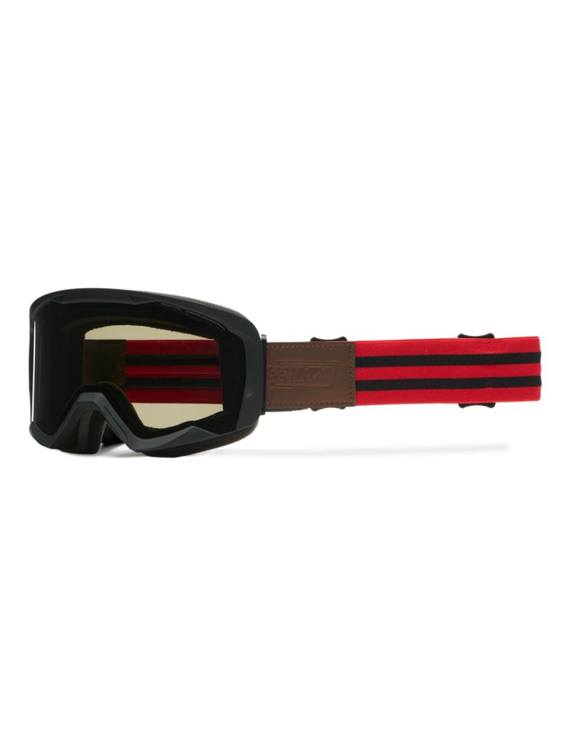 Gogle IMX Endurance Rust Black Matt/Red (szyba dark smoke + clear)