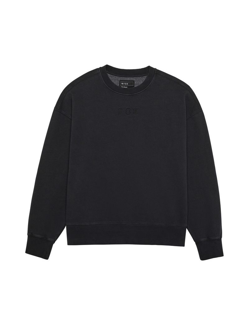 Fox Bluza  Wordmark Oversized Fleece Crew Black M