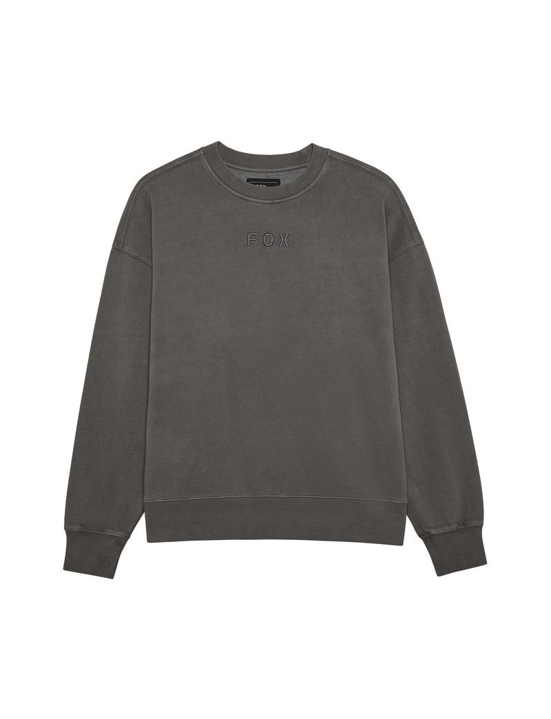 Fox Bluza  Wordmark Oversized Fleece Crew Pewter S