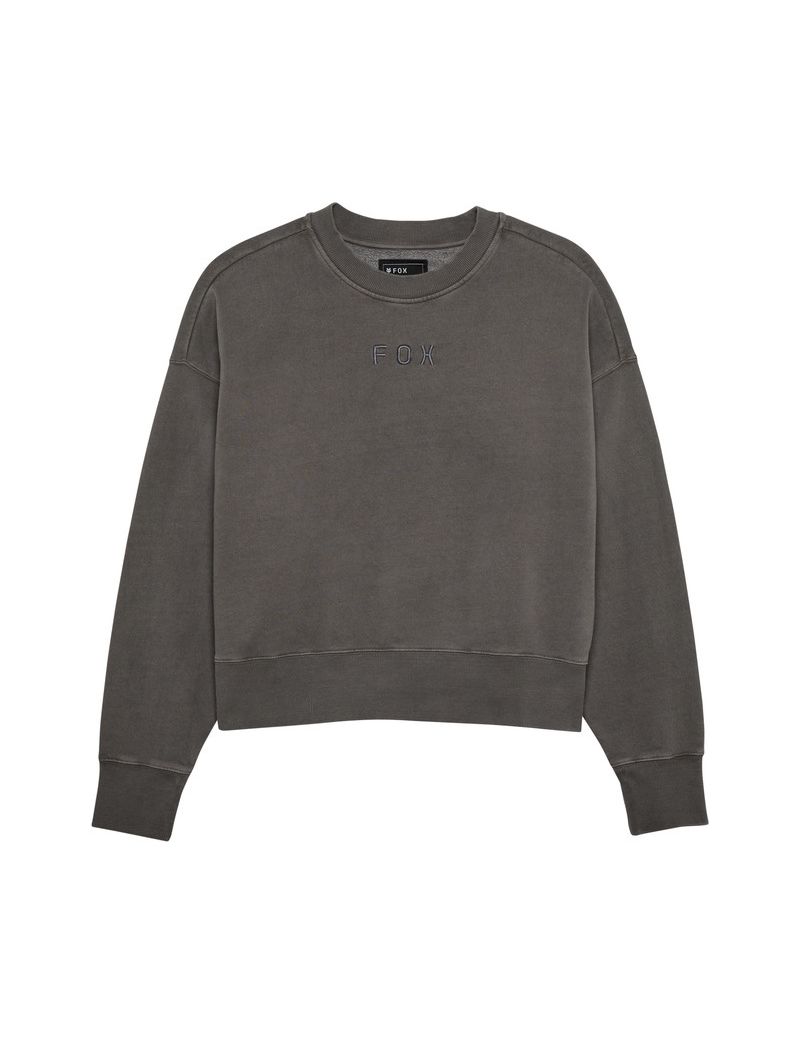 Fox Bluza Damska  Wordmark Oversized Fleece Crew Pewter Xs
