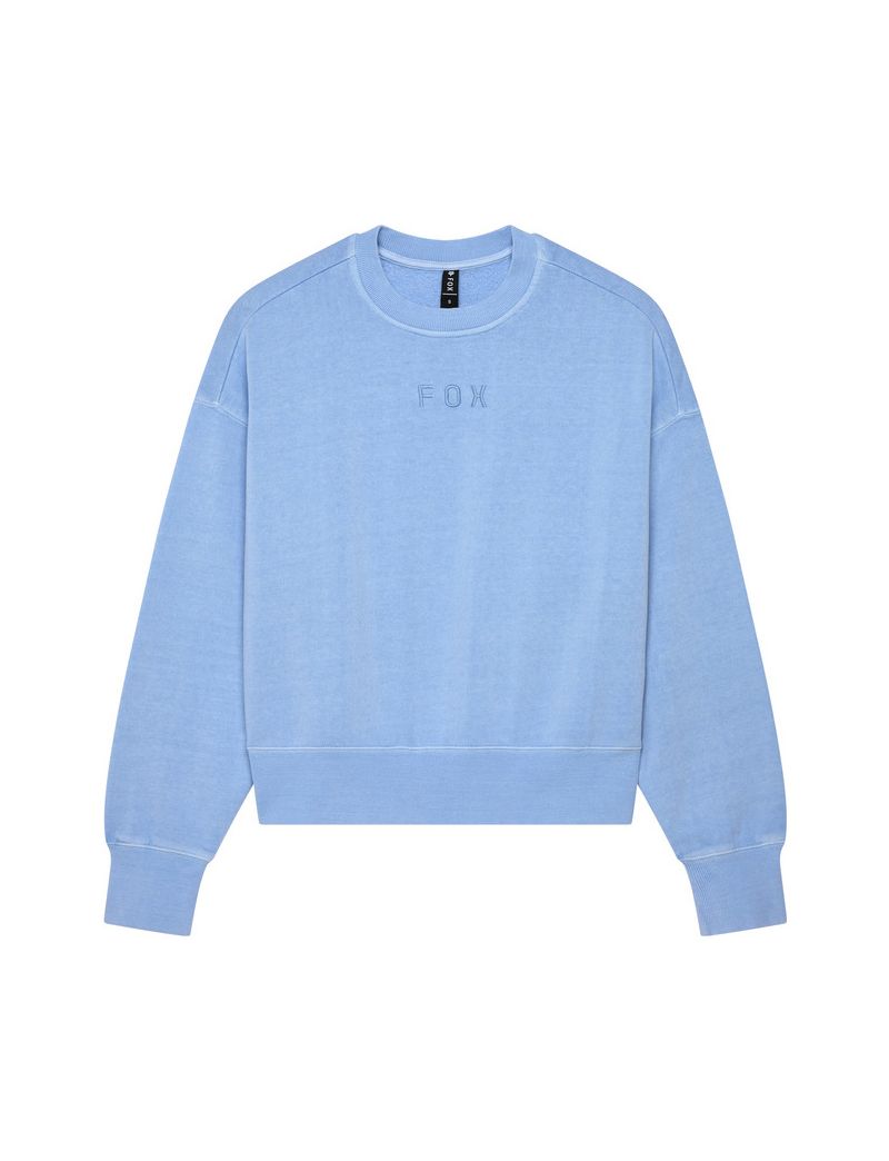 Fox Bluza Damska  Wordmark Oversized Fleece Crew Cashmere Blue Xs