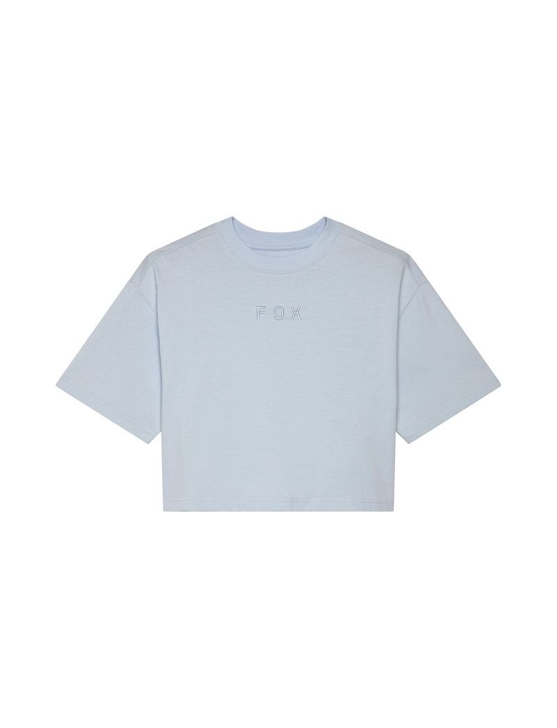 Fox T-shirt Damski  Wordmark Os Crop Pale Blue M