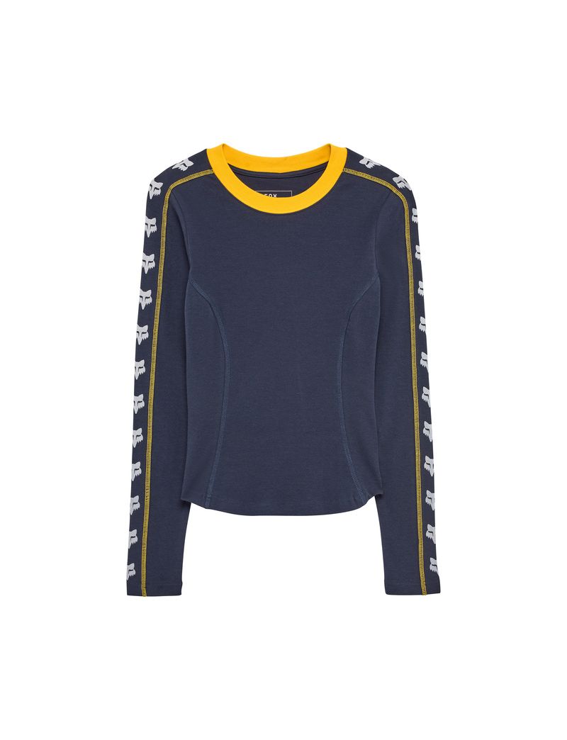 Fox Koszulka Z DŁugim RĘkawem Damska  Circa 74 Fitted Midnight Xs