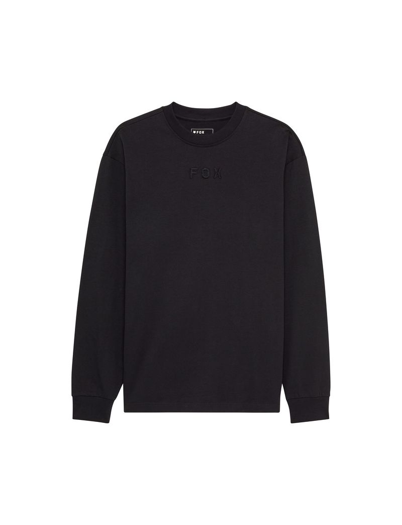 Fox Koszulka Z DŁugim RĘkawem  Wordmark Oversized Black S