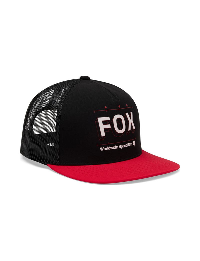 Fox Czapka Z Daszkiem  Image Print Trucker Black Os