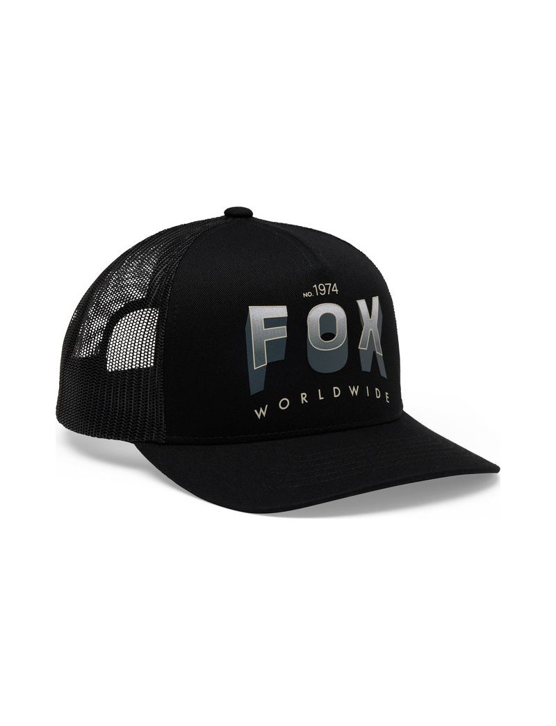 Fox Czapka Z Daszkiem  Block Mesh Trucker Black Os