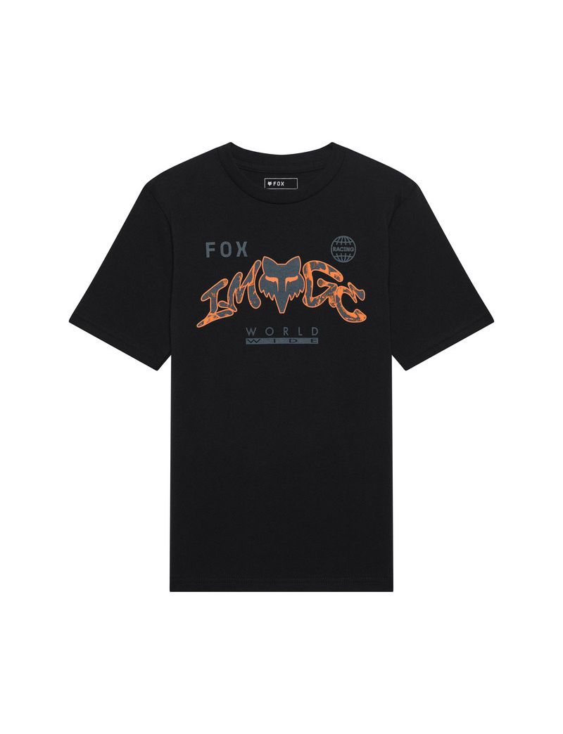 Fox T-shirt Junior  Image Print Ultra Black Yl