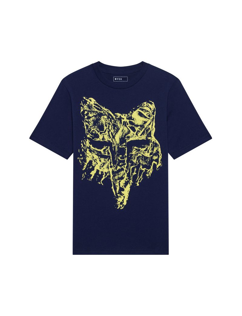 Fox T-shirt Junior  Image Print Head Navy Ym