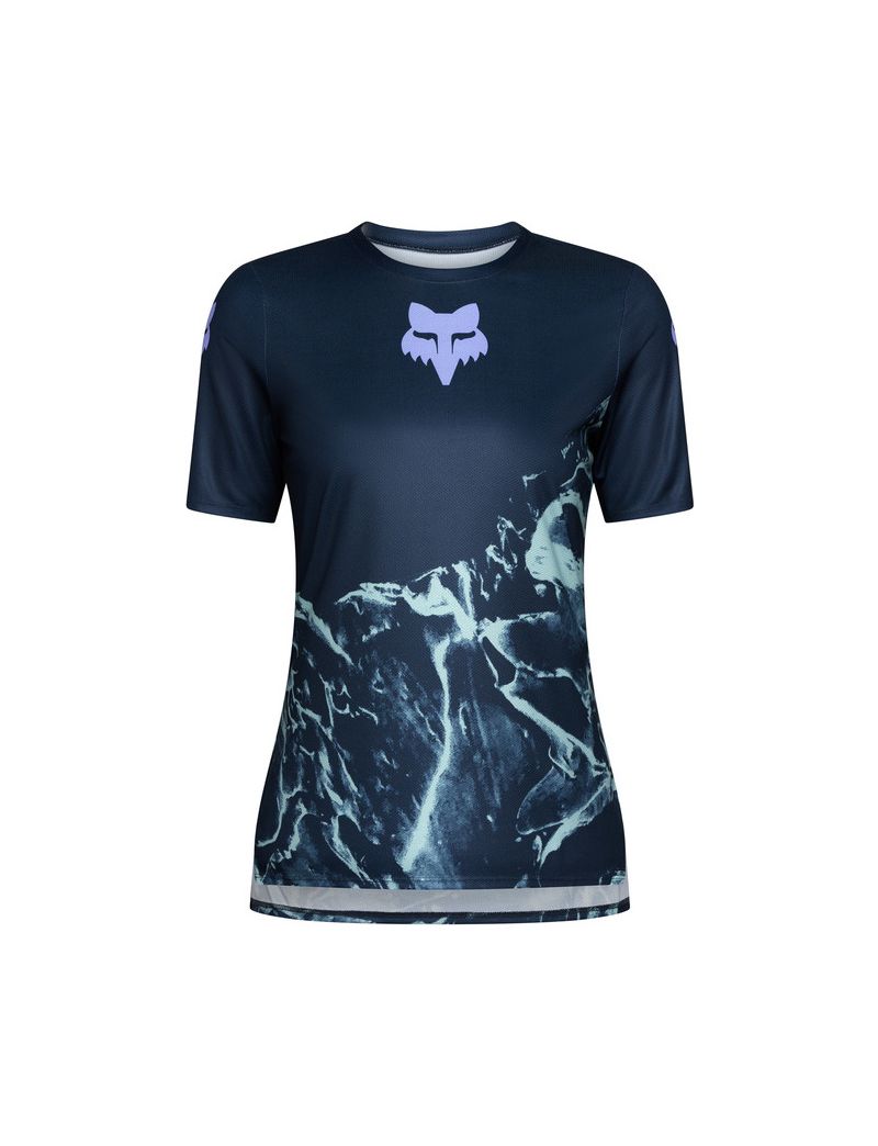 Fox Koszulka Rowerowa Damska  Ranger Img Print Arctic Blue Xs