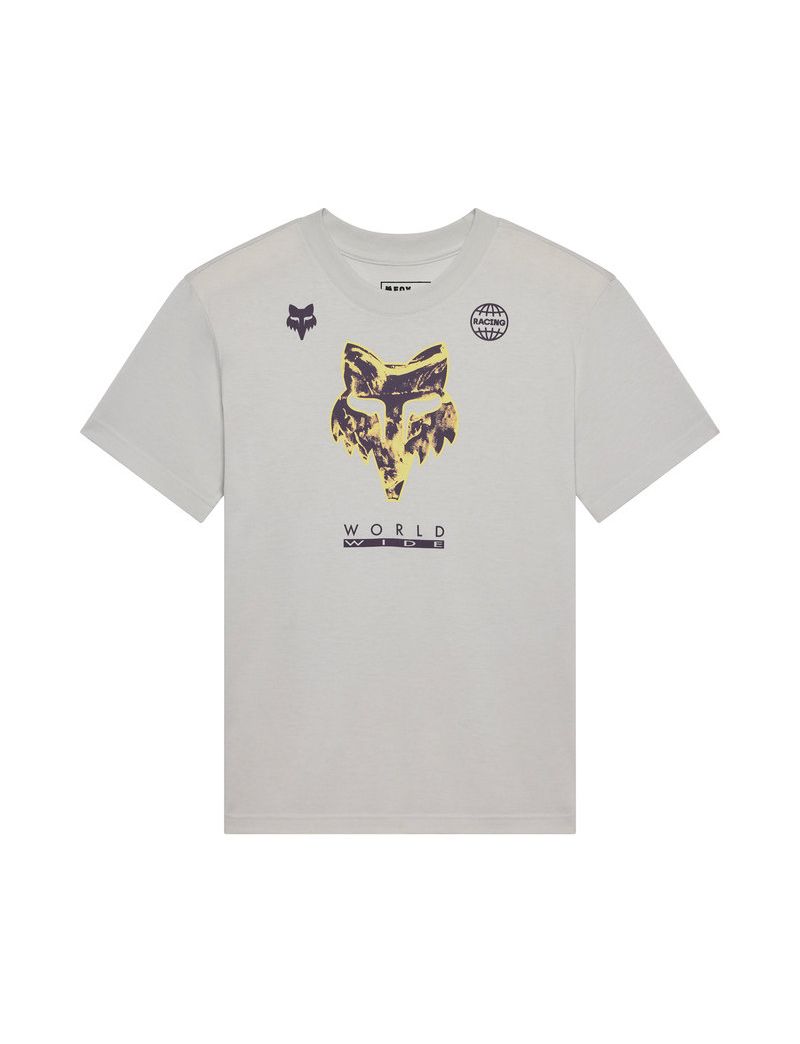Fox T-shirt Damski  Image Print Light Grey S