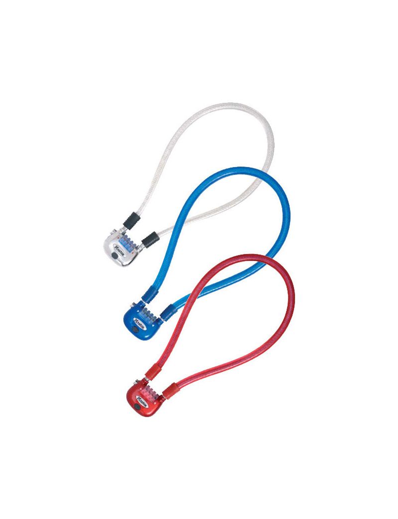 Zapięcie rowerowe MASTERLOCK QUANTUM 8213 12mm 60cm SZYFR LED podświetlone zestaw mix kolorów pudełko 4szt. (DWZ) 