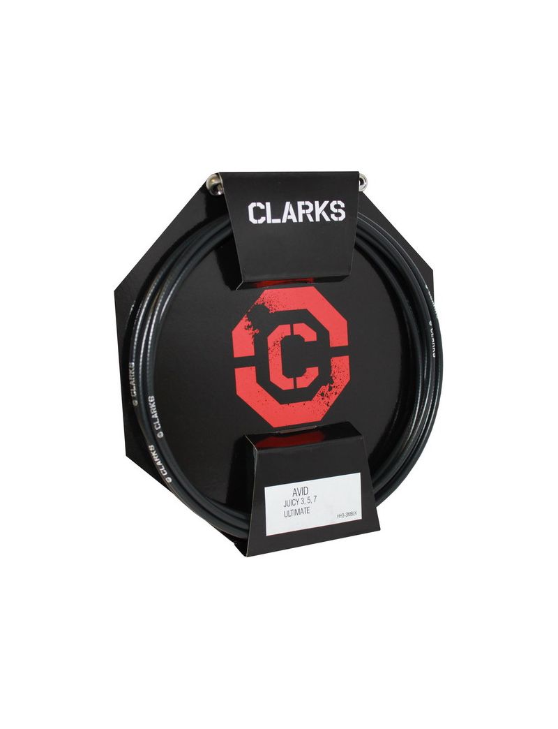 Przewód hamulca hydraulicznego CLARK'S AVID SRAM (Elixir, CR, XX, XO) z końcówkami przód tył 3000mm czarny 