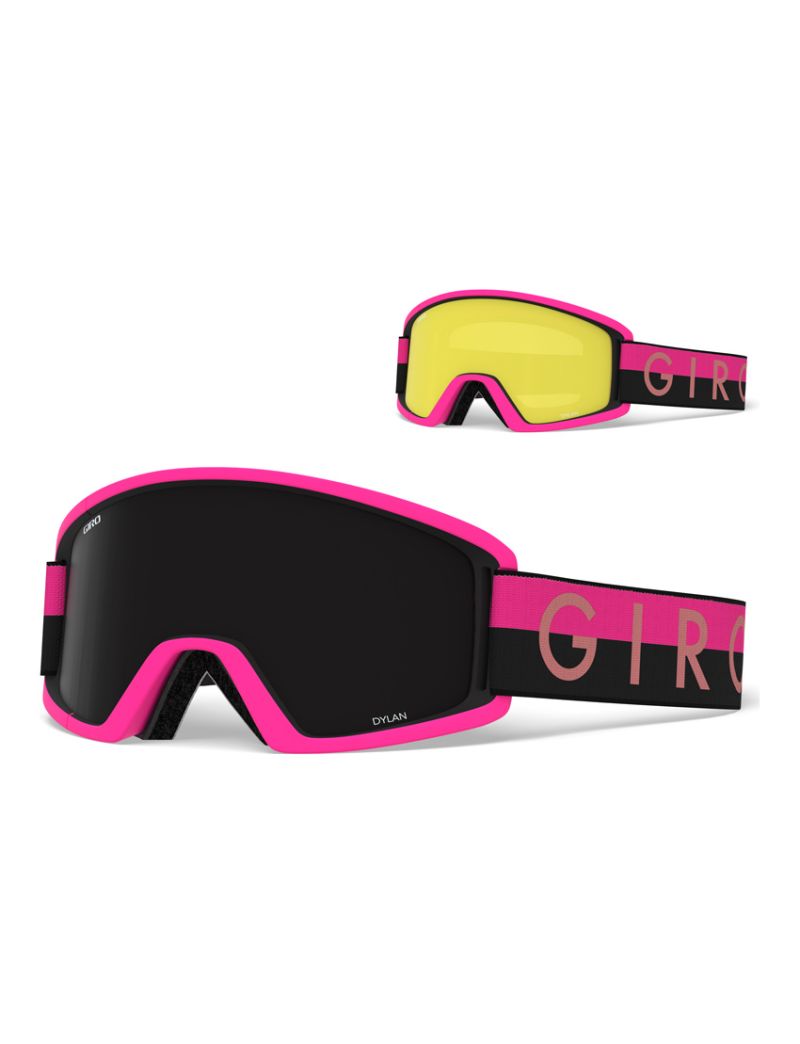 Gogle zimowe GIRO DYLAN BLACK PINK THROWBACK (szyba ULTRA BLACK 9% S3 + YELLOW 84% S0) 