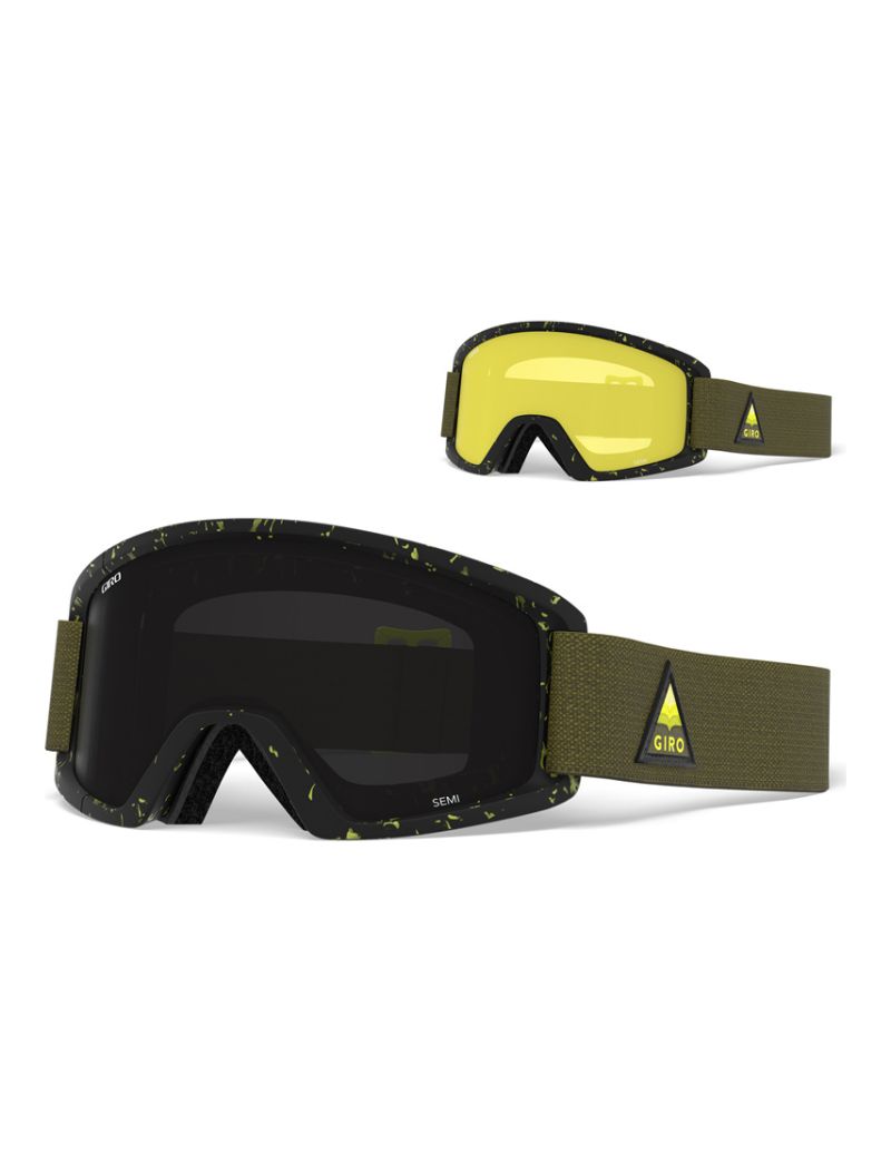 Gogle zimowe GIRO SEMI CITRON ARR MTN (szyba ULTRA BLACK 9% S3 + YELLOW 84% S0) (NEW 2020) 