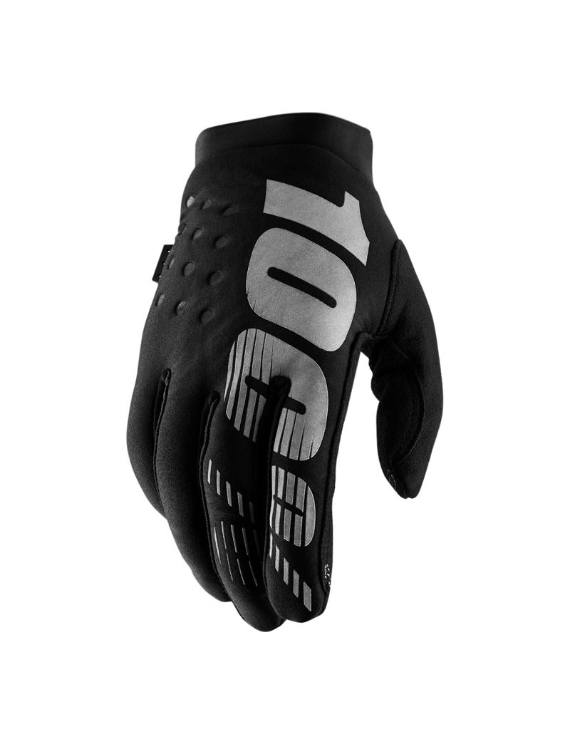 Rękawiczki 100% BRISKER Women's Glove black grey roz. L (długość dłoni 181-187 mm) (NEW) 