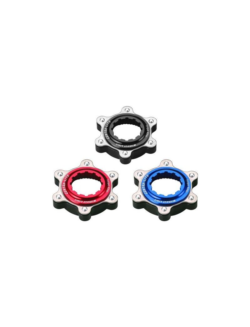  Adapter Centerlock do tarcz na 6 śrub do kół z osią 15/20 mm, czarny 